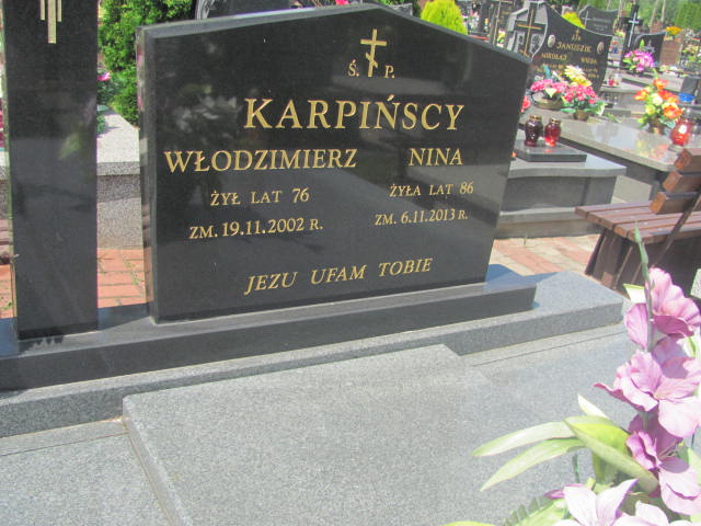 Nina Karpińska 1927 Białystok Prawosławny - Grobonet - Wyszukiwarka osób pochowanych