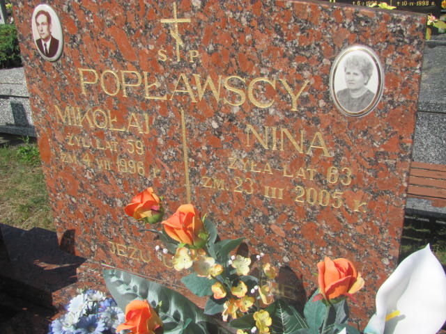 Nina Popławska 1942 Białystok Prawosławny - Grobonet - Wyszukiwarka osób pochowanych