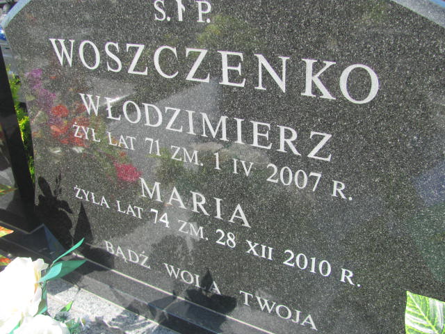 Włodzimierz Woszczenko 1936 Białystok Prawosławny - Grobonet - Wyszukiwarka osób pochowanych