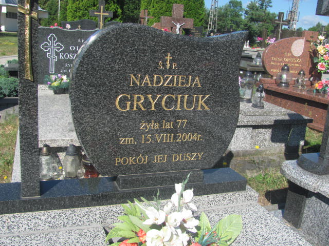 Nadzieja Gryciuk 1927 Białystok Prawosławny - Grobonet - Wyszukiwarka osób pochowanych