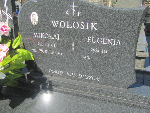 Mikołaj Wołosik 1943 Białystok Prawosławny - Grobonet - Wyszukiwarka osób pochowanych