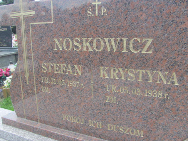 Stefan Noskowicz 1937 Białystok Prawosławny - Grobonet - Wyszukiwarka osób pochowanych